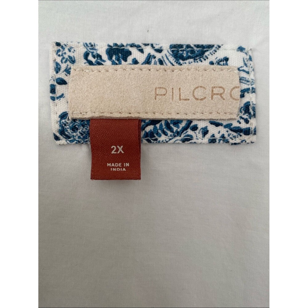 Pilcro Natural White Oversized Cotton Shirt Sz XL Closet Staple Minimalist Chic - Picture 6 of 14